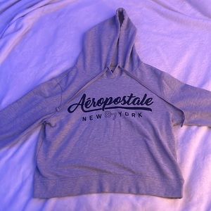 Grey, Aeropostale, cropped hoodie
